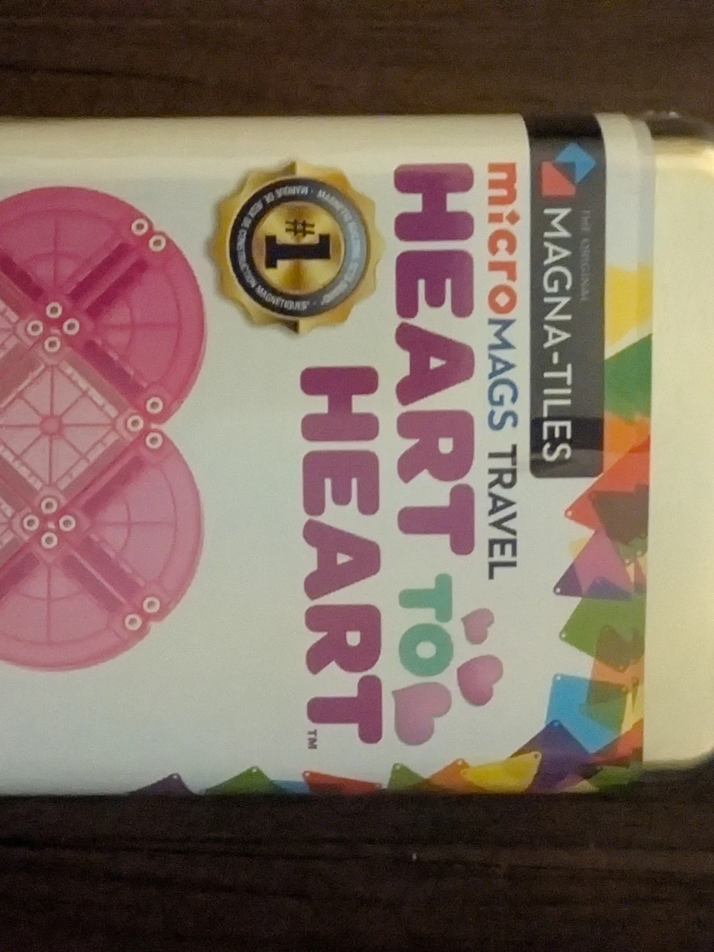 Magna -Tiles Travel Heart to Heart - Pink Building Set